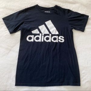 Black Adidas Short Sleeve T-Shirt with Logo
